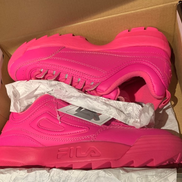 BRAND NEW FILA DISRUPTOR II PREMIUM BRIGHT PINK - Picture 10 of 10